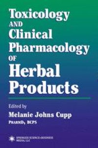 cover of the book Toxicology and Clinical Pharmacology of Herbal Products