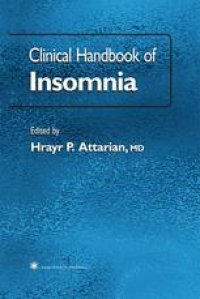 cover of the book Clinical Handbook of Insomnia