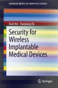 cover of the book Security for Wireless Implantable Medical Devices