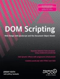 cover of the book DOM Scripting: Web Design with JavaScript and the Document Object Model