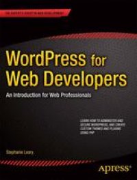 cover of the book WordPress for Web Developers: An Introduction for Web Professionals