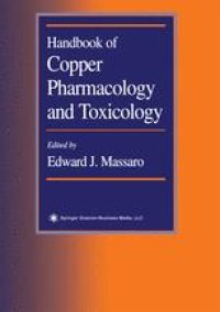 cover of the book Handbook of Copper Pharmacology and Toxicology