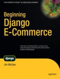 cover of the book Beginning Django E-Commerce