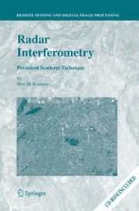 cover of the book Radar interferometry: Persistent Scatterer Technique