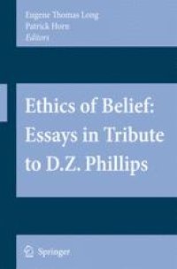 cover of the book Ethics of Belief: Essays in Tribute to D.Z. Phillips