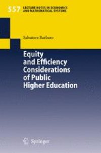 cover of the book Equity and Efficiency Considerations of Public Higher Education