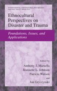 cover of the book Ethnocultural Perspectives on Disaster and Trauma: Foundations, Issues, and Applications