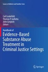 cover of the book Handbook of Evidence-Based Substance Abuse Treatment in Criminal Justice Settings