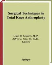 cover of the book Surgical Techniques in Total Knee Arthroplasty