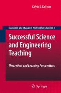 cover of the book Successful Science and Engineering Teaching: Theoretical and Learning Perspectives