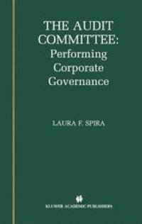 cover of the book The Audit Committee: Performing Corporate Governance