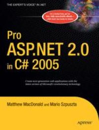 cover of the book Pro ASP.NET 2.0 in C# 2005