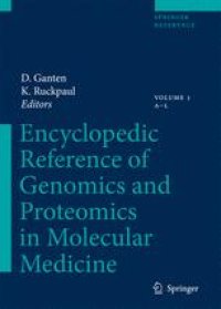 cover of the book Encyclopedic Reference of Genomics and Proteomics in Molecular Medicine