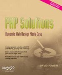 cover of the book PHP Solutions: Dynamic Web Design Made Easy