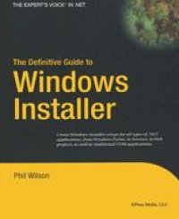 cover of the book The Definitive Guide to Windows Installer