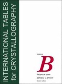 cover of the book International Tables for Crystallography Volume B: Reciprocal space