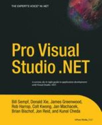 cover of the book Pro Visual Studio.NET