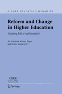 cover of the book Reform and Change in Higher Education: Analysing Policy Implementation