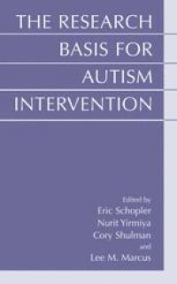 cover of the book The Research Basis for Autism Intervention