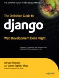 cover of the book The Definitive Guide to Django: Web Development Done Right