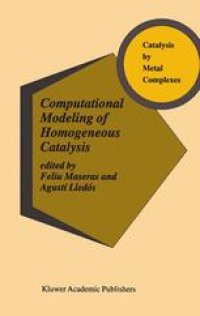 cover of the book Computational Modeling of Homogeneous Catalysis