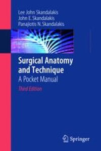 cover of the book Surgical Anatomy and Technique: A Pocket Manual