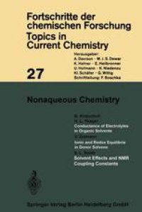 cover of the book Nonaqueous Chemistry