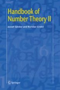 cover of the book Handbook of Number Theory II