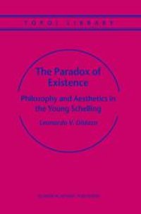 cover of the book The Paradox of Existence: Philosophy and Aesthetics in the Young Schelling