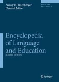 cover of the book Encyclopedia of Language and Education