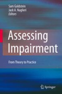 cover of the book Assessing Impairment: From Theory to Practice