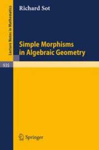 cover of the book Simple Morphisms in Algebraic Geometry