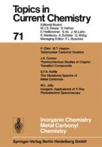 cover of the book Inorganic Chemistry Metal Carbonyl Chemistry