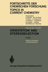 cover of the book Orientation and Stereoselection