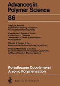 cover of the book Polysiloxane Copolymers/Anionic Polymerization