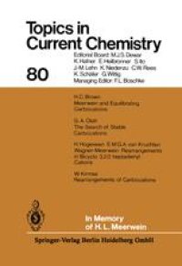 cover of the book In Memory of H. L. Meerwein