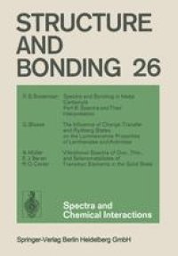 cover of the book Spectra and Chemical Interactions