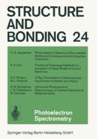 cover of the book Photoelectron Spectrometry