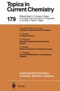 cover of the book Organolanthoid Chemistry: Synthesis, Structure, Catalysis