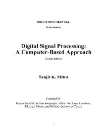 cover of the book Digital Signal Processing: A Computer-Based Approach