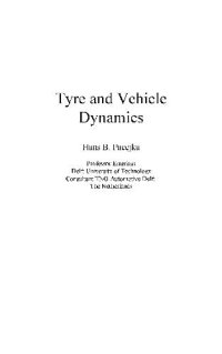 cover of the book Tyre and Vehicle Dynamics