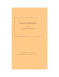 cover of the book Predicative arithmetic