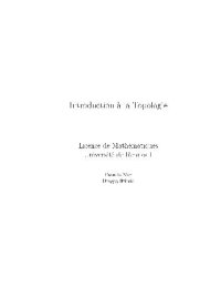 cover of the book Introduction a la Topologie