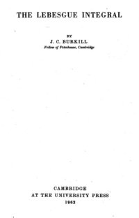 cover of the book The Lebesgue Integral