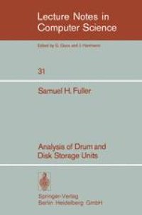 cover of the book Analysis of drum and disk storage units