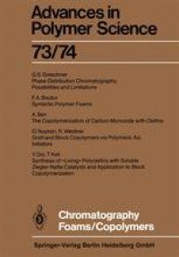 cover of the book Chromatography/Foams/Copolymers