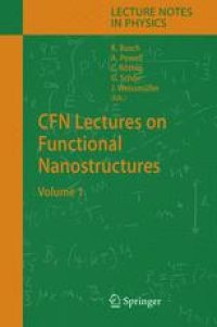 cover of the book CFN Lectures on Functional Nanostructures Vol. 1