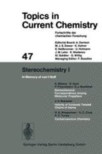 cover of the book Stereochemistry I: In Memory of van't Hoff