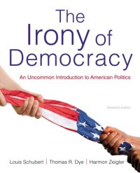 cover of the book The irony of democracy: an uncommon introduction to American politics