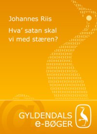 cover of the book Hva' satan skal vi med stæren?: tyve taler